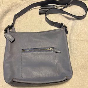Coach purse pale blue / inside is very clean / see added photos